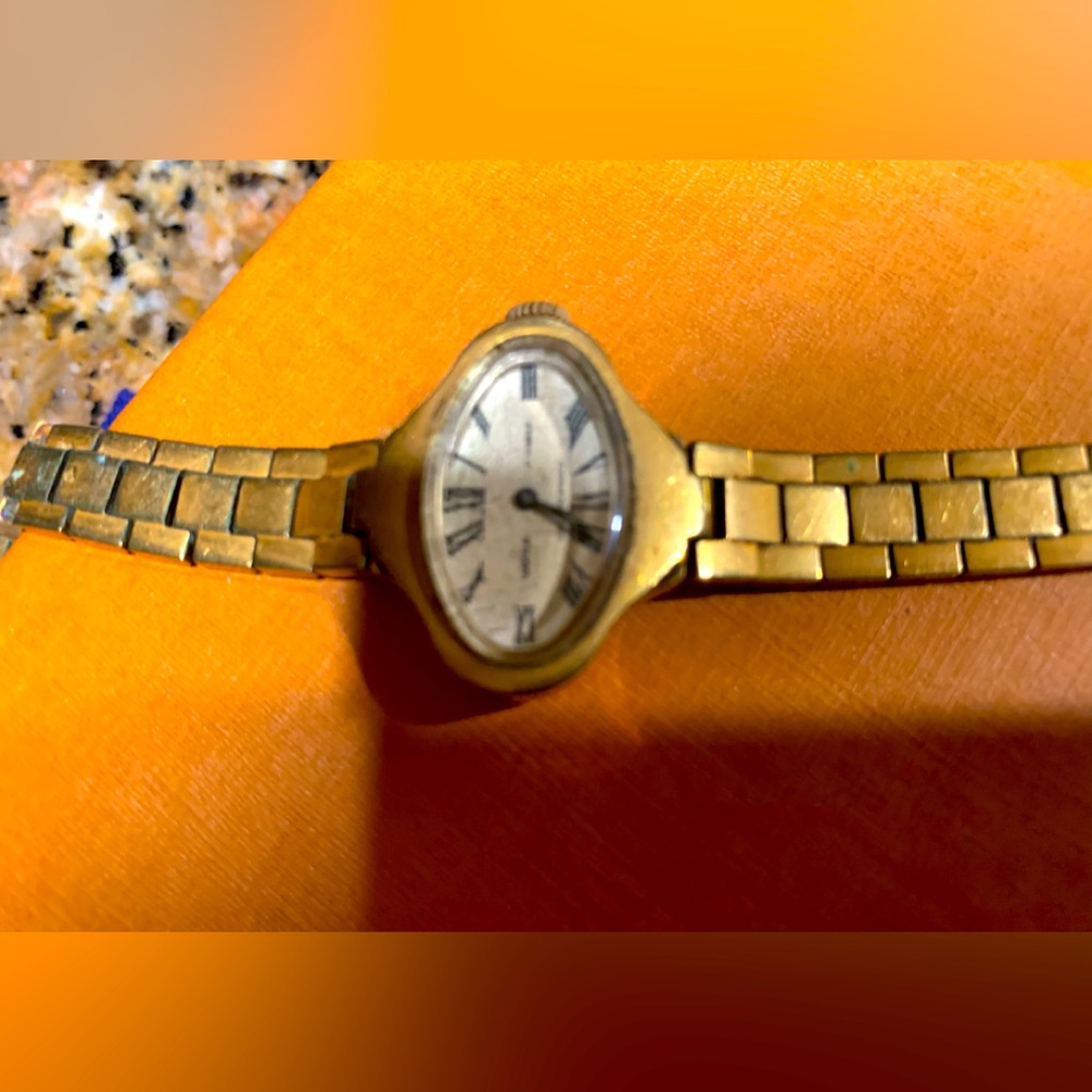 Antique vintage golden Eastern European women’s elegant watch . Collectible!